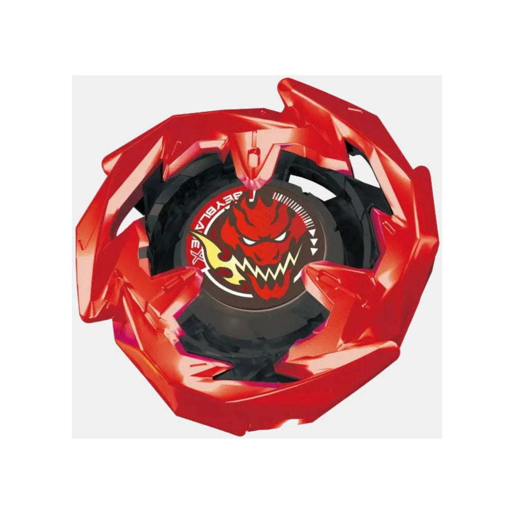 Takara Tomy Beyblade X BX-00 Red Metal Dran Sword Blade — Blade top view