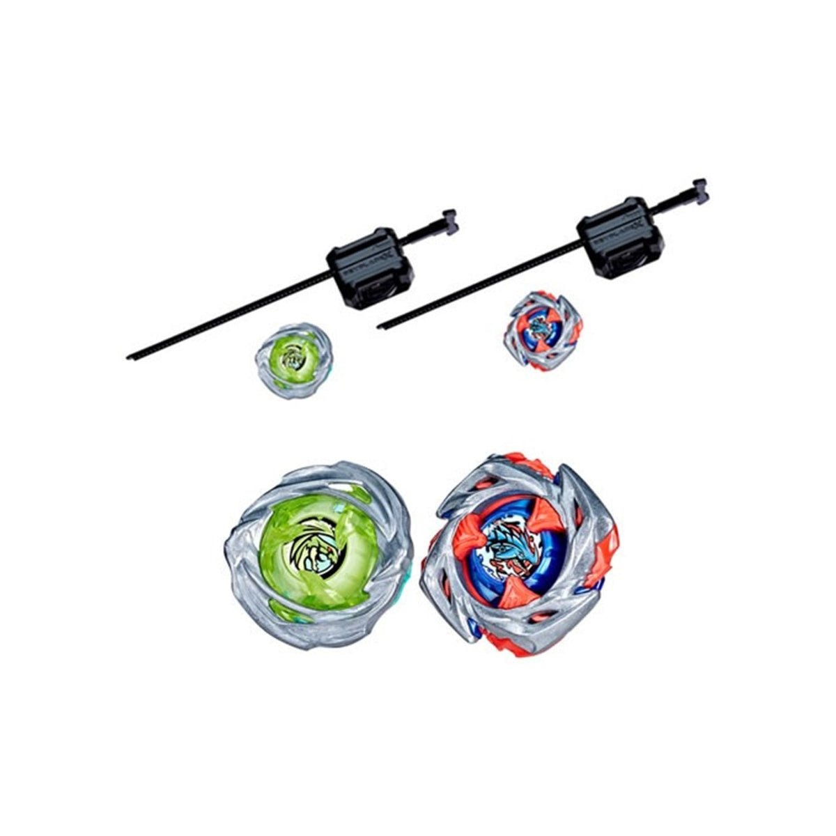 Hasbro Beyblade X Drop Attack Battle Set — both Beyblades with launchers