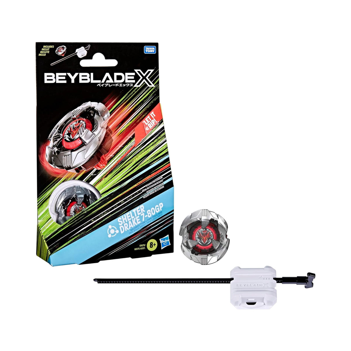 Hasbro Beyblade X Shelter Drake 7-80GP — sealed retail packaging (front)
