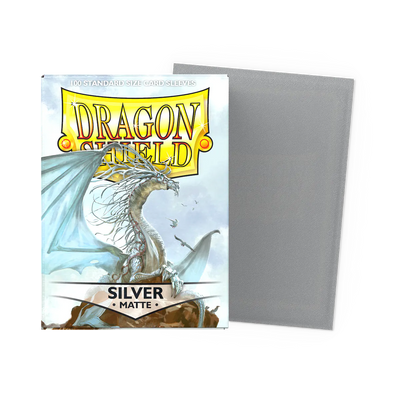 Dragon Shield Sleeves - Matte Standard (Silver)