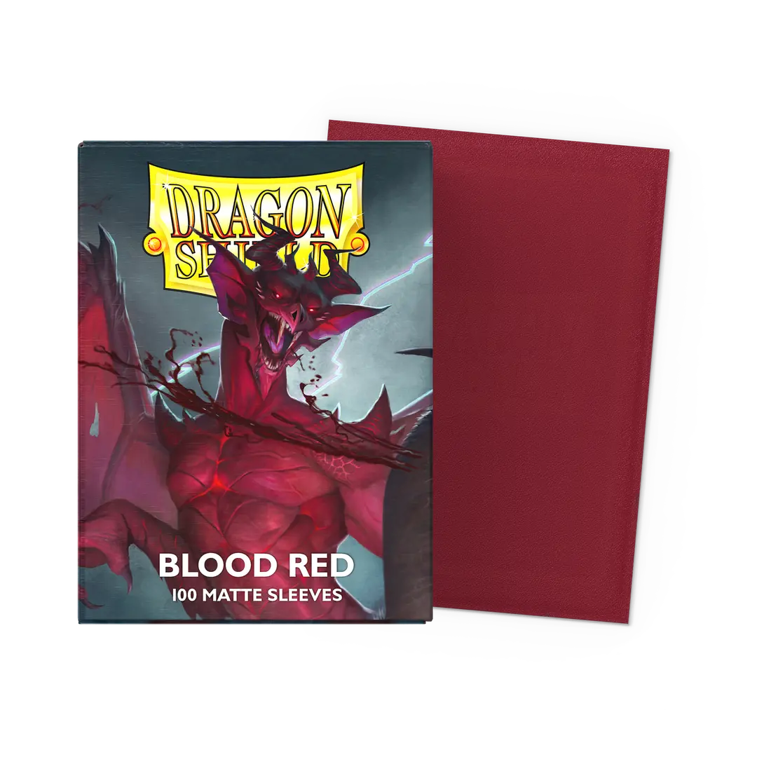 Dragon Shield Sleeves - Matte Standard (Blood Red)