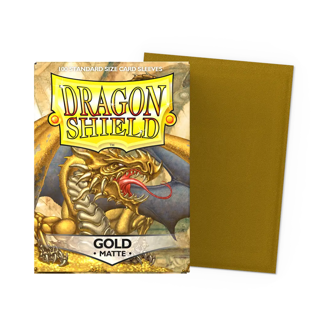 Dragon Shield Sleeves - Matte Standard (Gold)