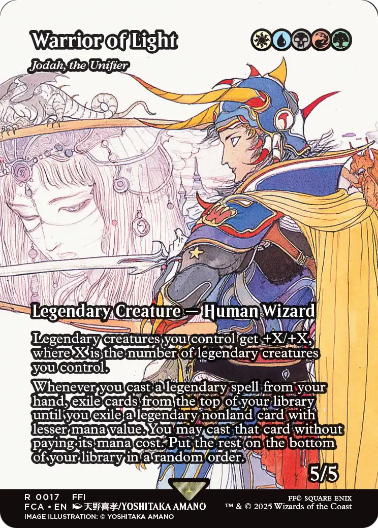 Warrior of Light - Jodah, the Unifier (Showcase) (FCA-017) (Borderless) [FINAL FANTASY: Through the Ages]