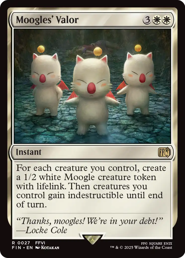 Moogles' Valor (FIN-027) [FINAL FANTASY]