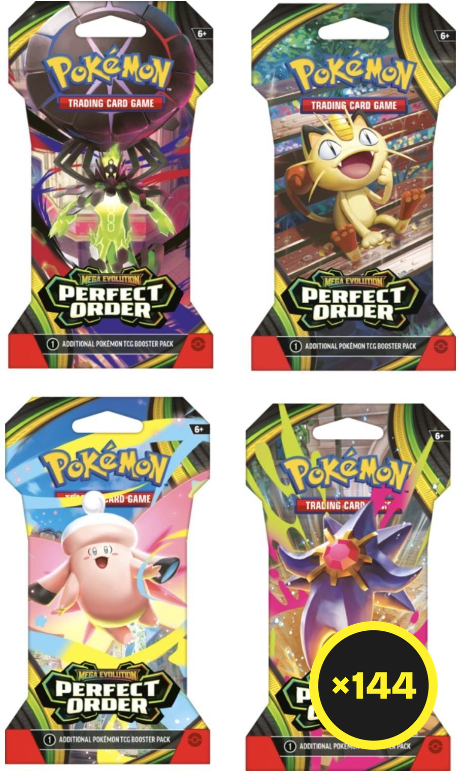 Pokémon TCG - Mega Evolution - Perfect Order - Sleeved Booster Pack