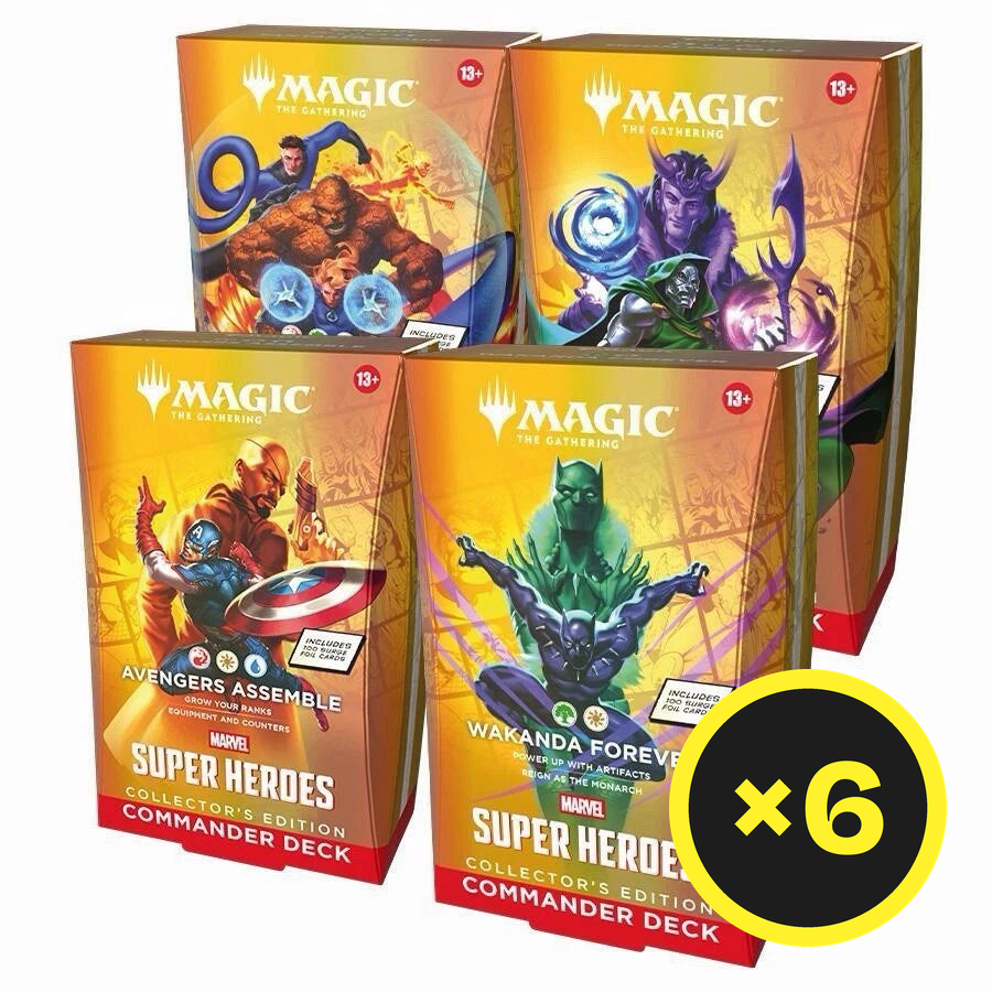 Magic The Gathering TCG - Marvel Super Heroes - Collector Commander Deck (Full set)