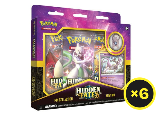 Pokémon TCG - Sun & Moon - Hidden Fates - Mewtwo Pin Collection