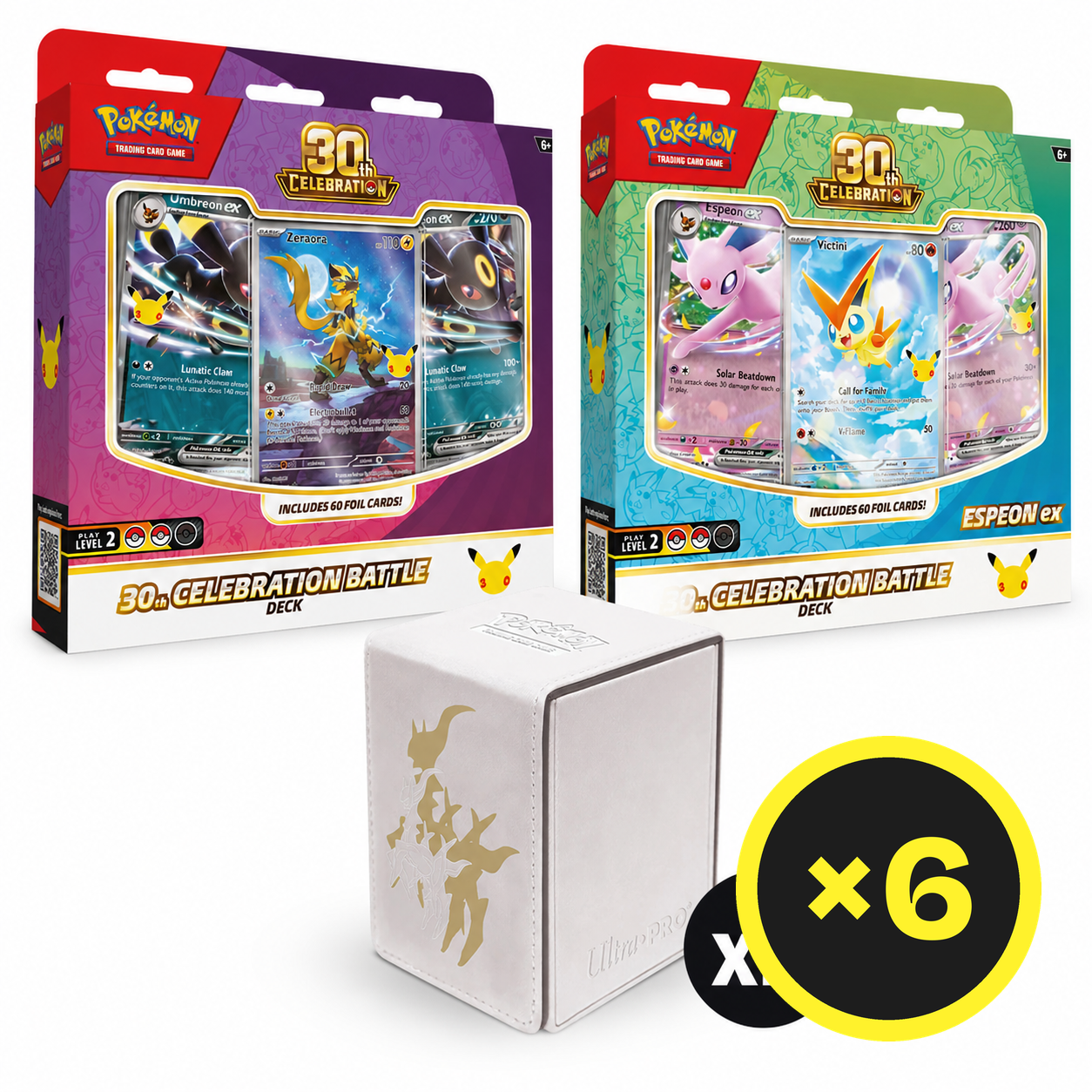 [PREORDER] Pokémon TCG - Mega Evolution - 30th Celebration - Umbreon ex and Espeon ex Battle Deck Bundle - 2026-10-30