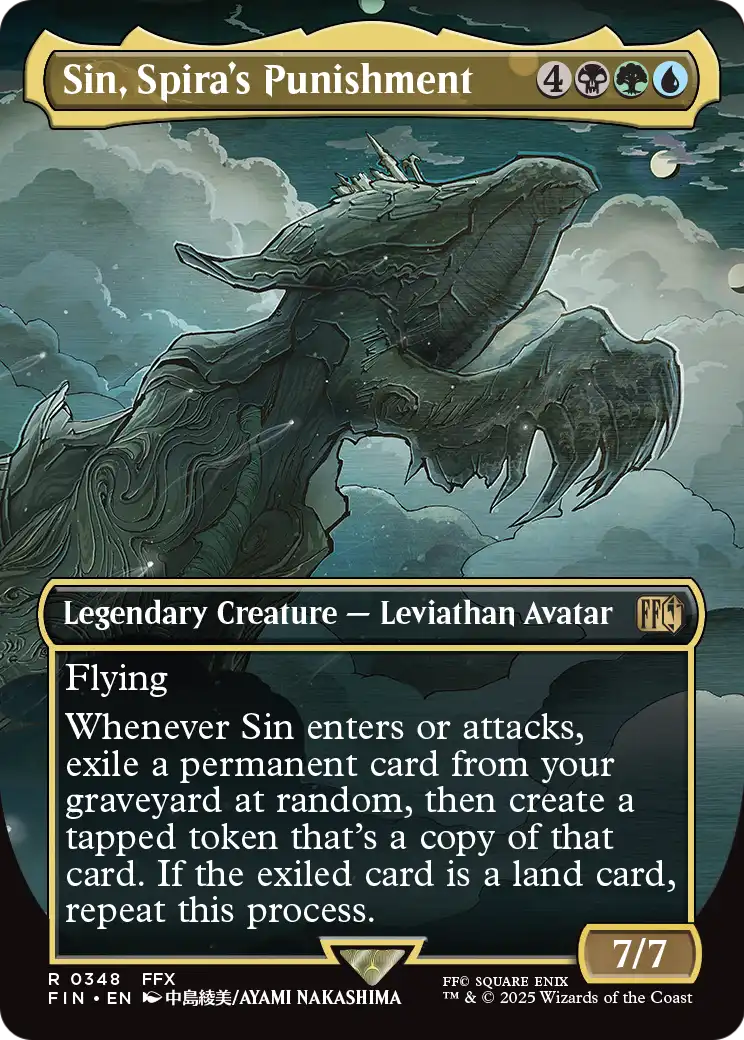 Sin, Spira's Punishment (Borderless) (FIN-348) [FINAL FANTASY] Foil
