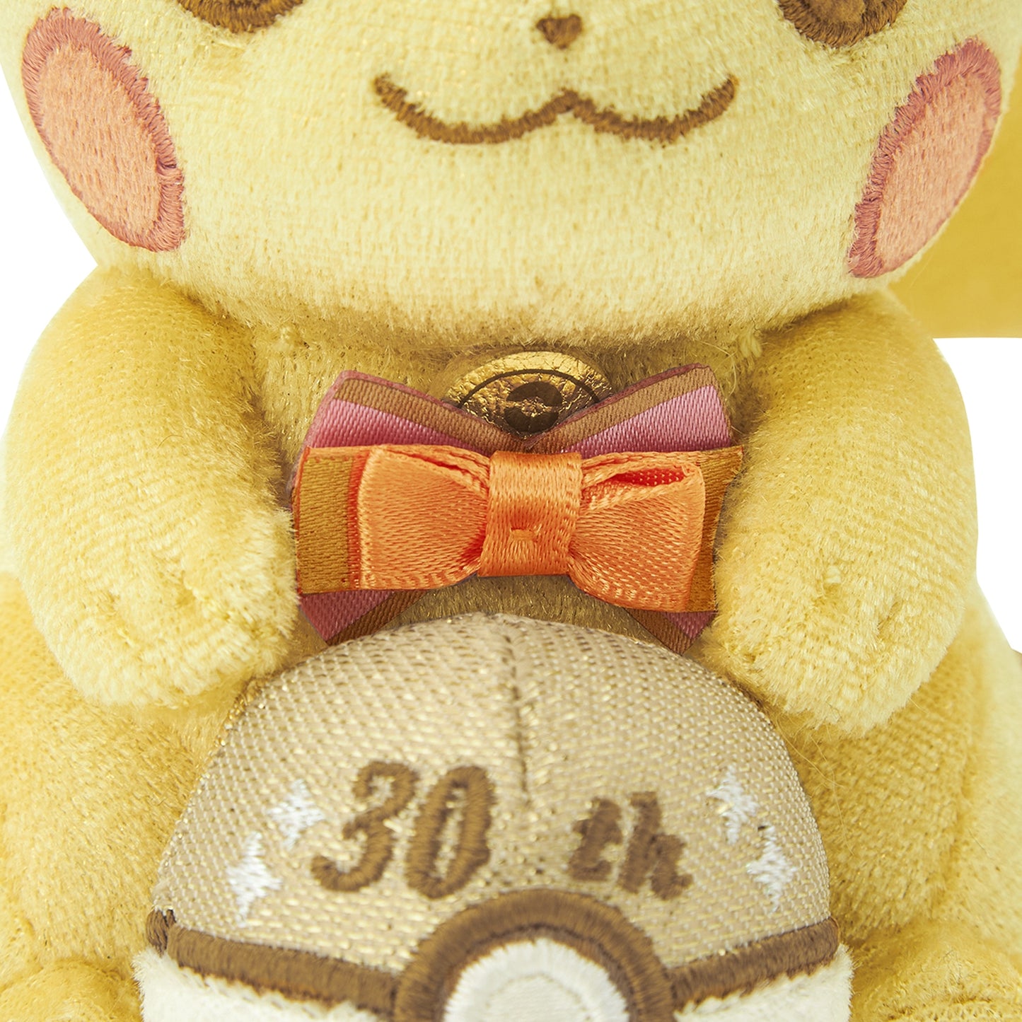 30th Anniversary Gold Shiny Pikachu Plush Keychain (Pokémon Center Japan)