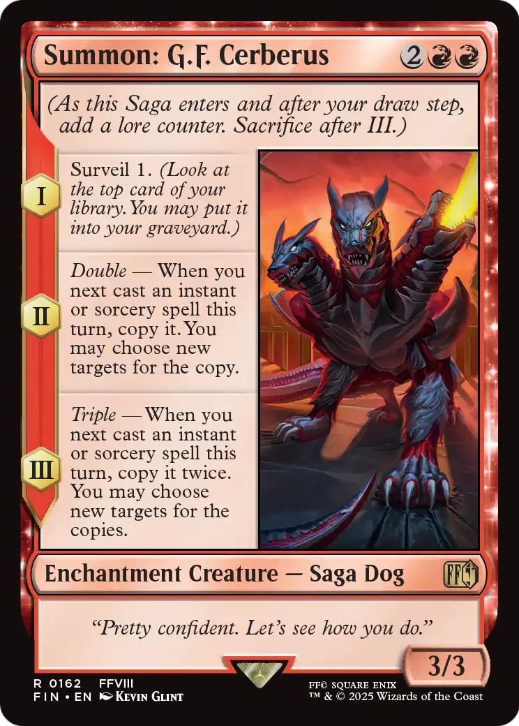 Summon: G.F. Cerberus (FIN-162) [FINAL FANTASY] Foil