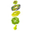 Hasbro Beyblade X Arc Wizard R 4-55LO CX Starter Pack — parts view