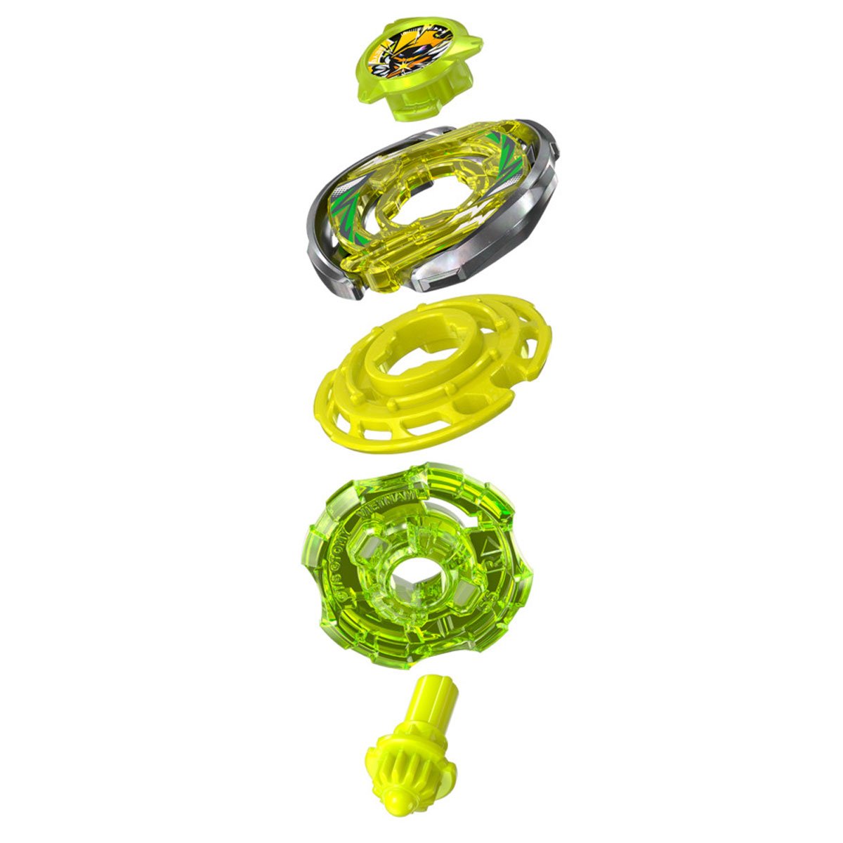 Hasbro Beyblade X Arc Wizard R 4-55LO CX Starter Pack — parts view