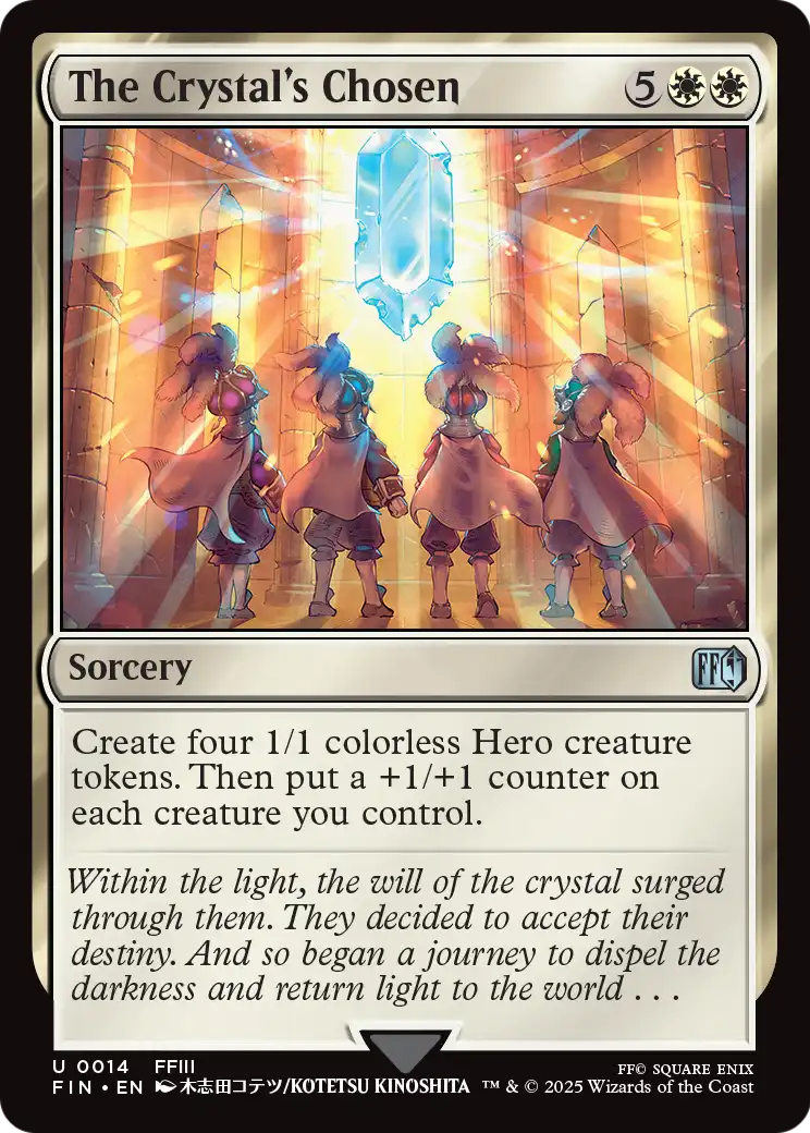 The Crystal's Chosen (FIN-014) [FINAL FANTASY] Foil