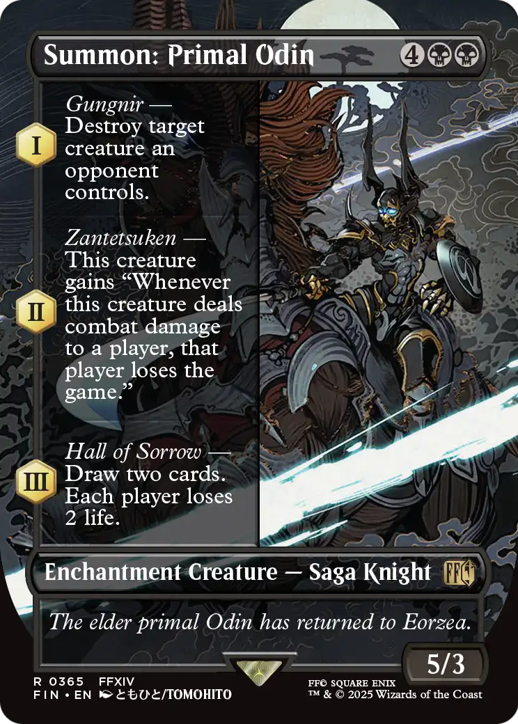 Summon: Primal Odin (Borderless) (FIN-365) [FINAL FANTASY]