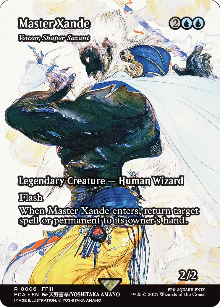 Master Xande - Venser, Shaper Savant (Showcase) (FCA-006) (Borderless) [FINAL FANTASY: Through the Ages]