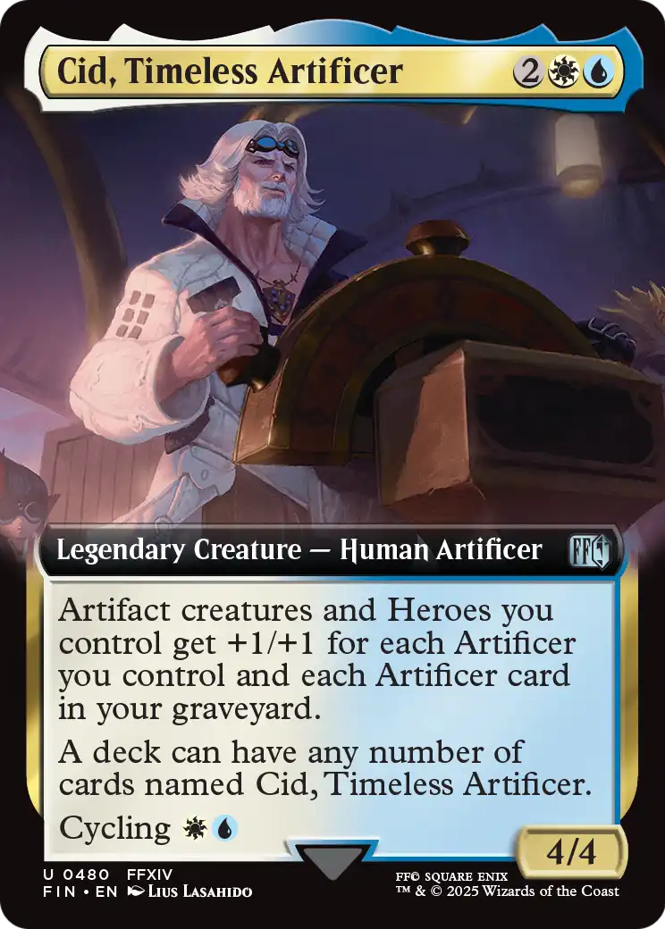 Cid, Timeless Artificer (Extended Art) (FIN-480) [FINAL FANTASY]