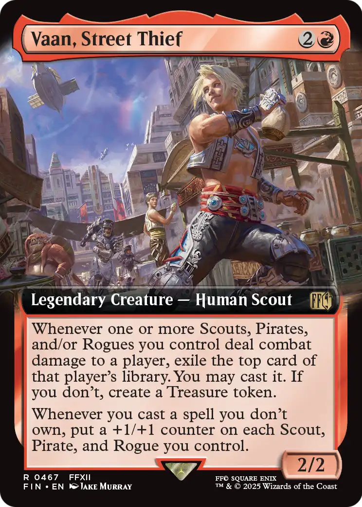 Vaan, Street Thief (Extended Art) (FIN-467) [FINAL FANTASY] Foil