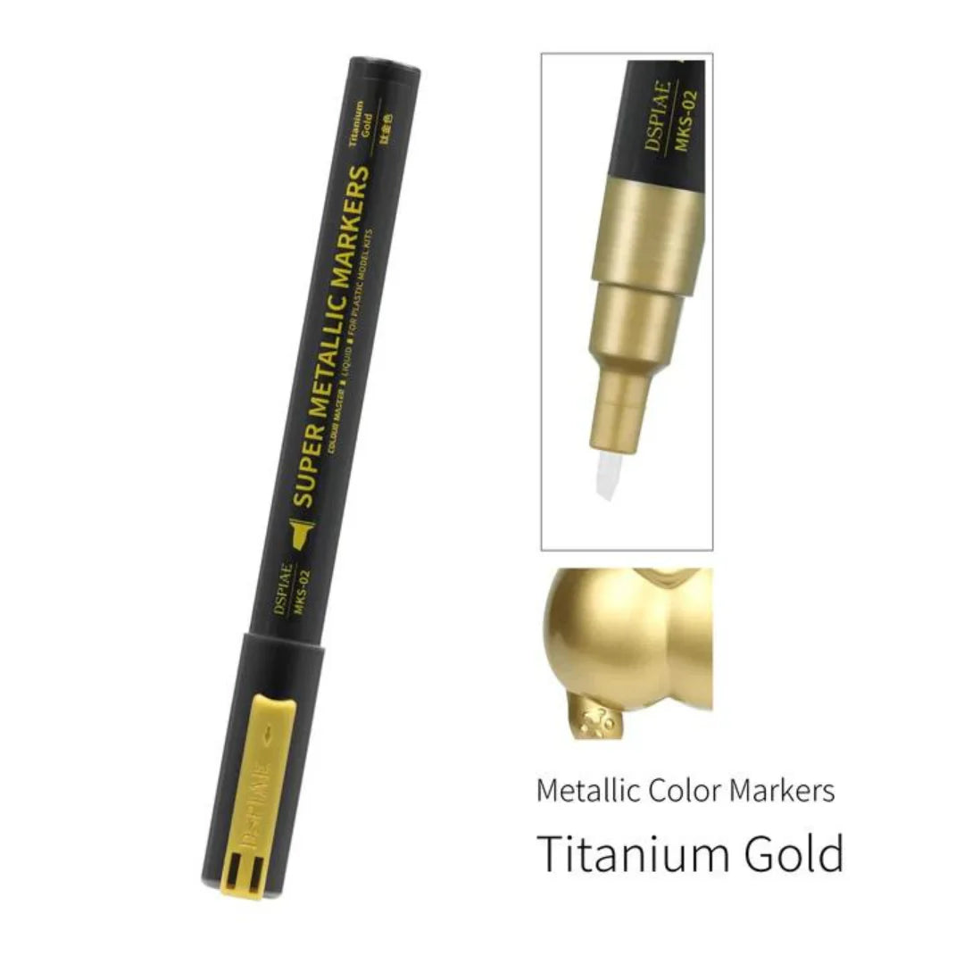 DSPIAE Super Metallic Color Markers - Titanium Gold