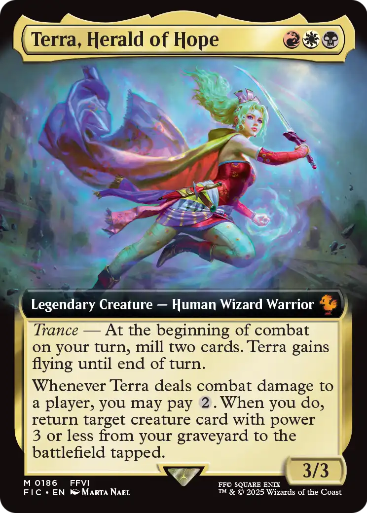 Terra, Herald of Hope (Extended Art) (FIC-186) [Commander: FINAL FANTASY]