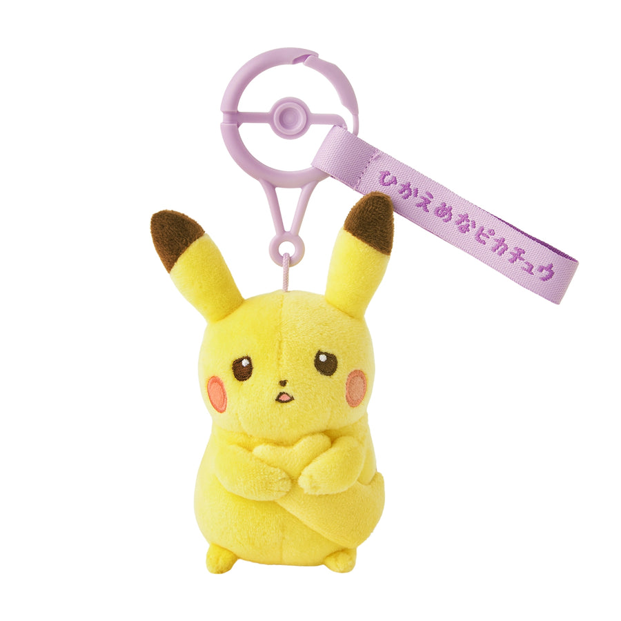 10 poke 10 colors Anxious Pikachu Plushie Keychain (Pokemon Center Japan)