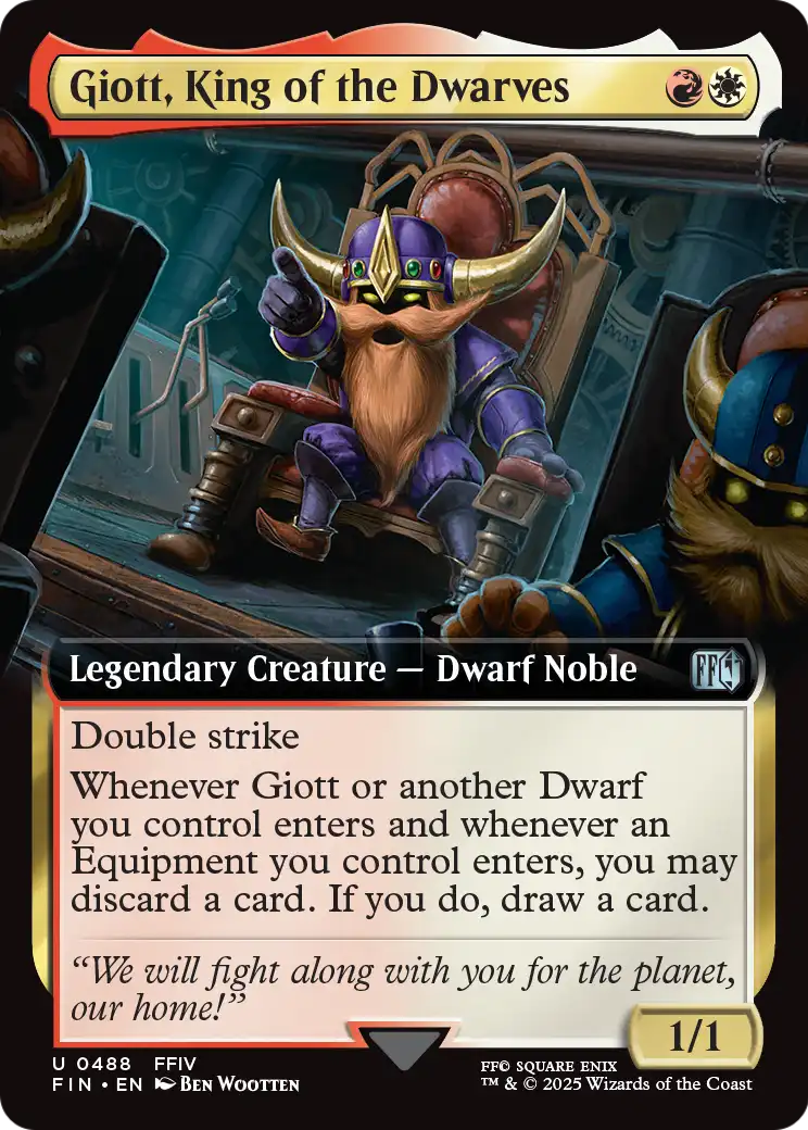 Giott, King of the Dwarves (Extended Art) (FIN-488) [FINAL FANTASY] Foil
