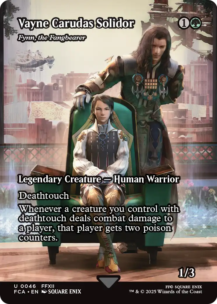 Vayne Carudas Solidor - Fynn, the Fangbearer (Showcase) (FCA-046) (Borderless) [FINAL FANTASY: Through the Ages]