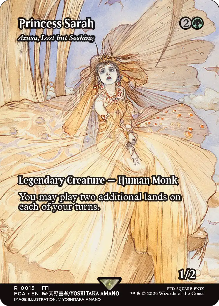 Princess Sarah - Azusa, Lost but Seeking (Showcase) (FCA-015) (Borderless) [FINAL FANTASY: Through the Ages]