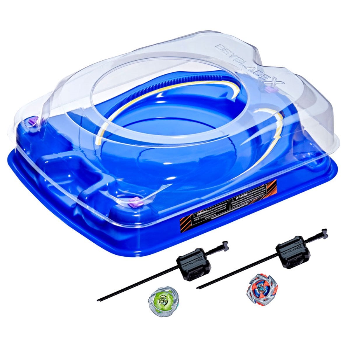 Hasbro Beyblade X Drop Attack Battle Set — full contents with Beystadium