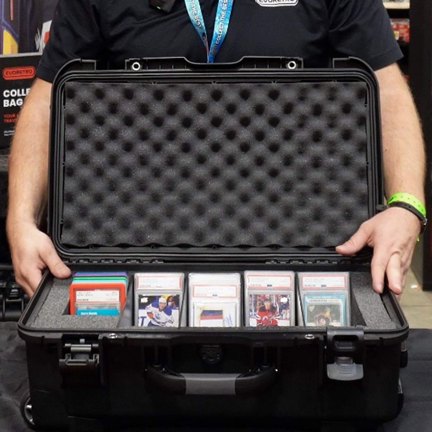 EVORETRO Waterproof Wheeled Card Case - Holds 160 Graded Slabs (Online Only)