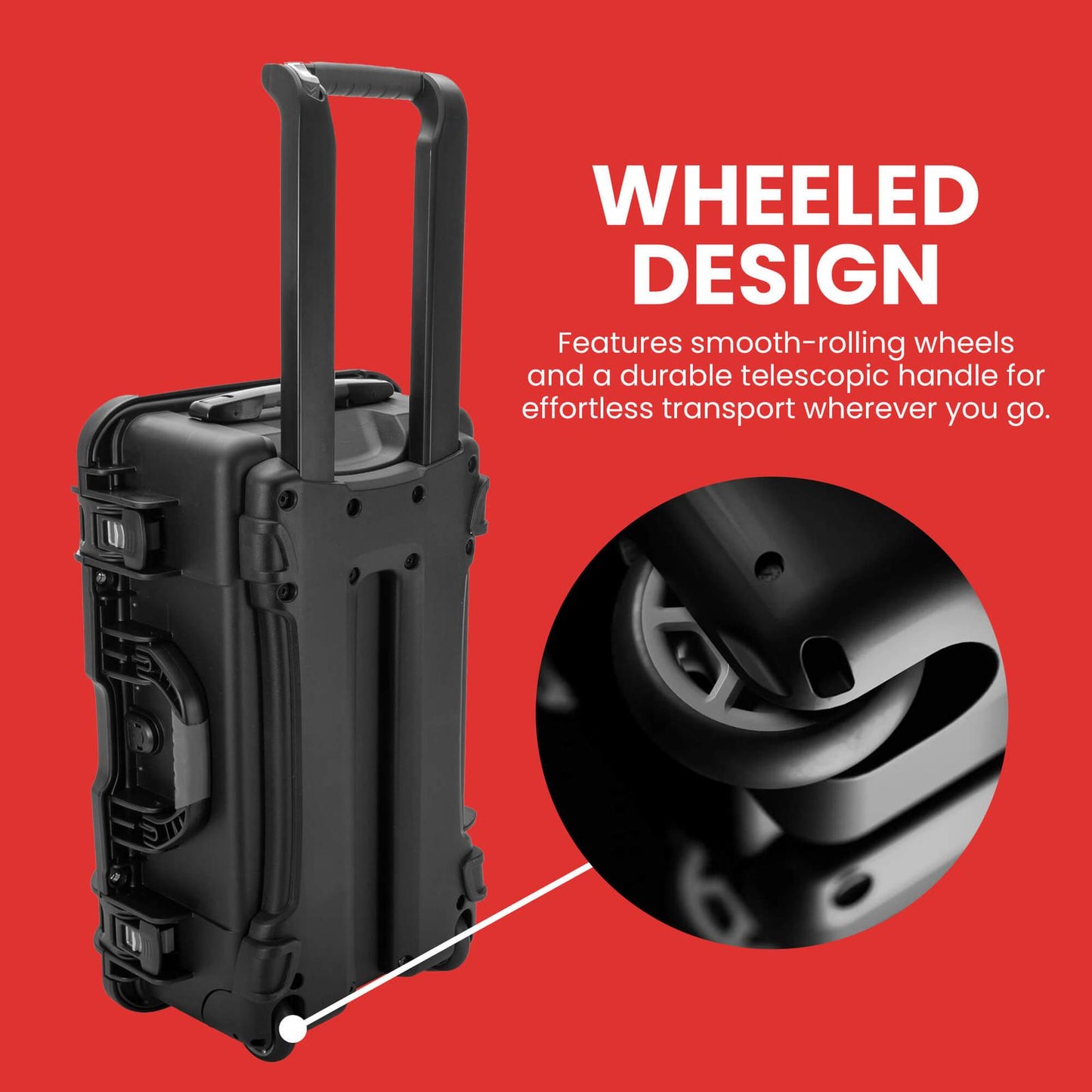 EVORETRO Waterproof Wheeled Card Case - Holds 160 Graded Slabs (Online Only)