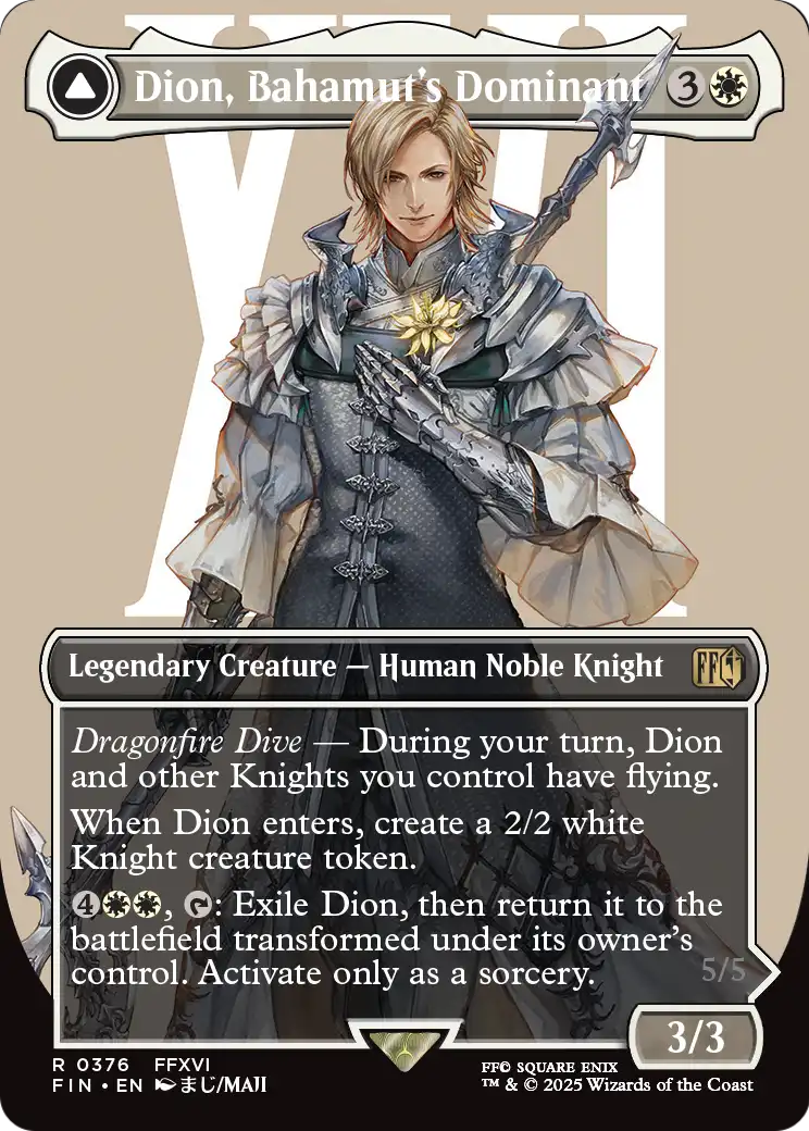 Dion, Bahamut's Dominant (Borderless) (FIN-376) [FINAL FANTASY]