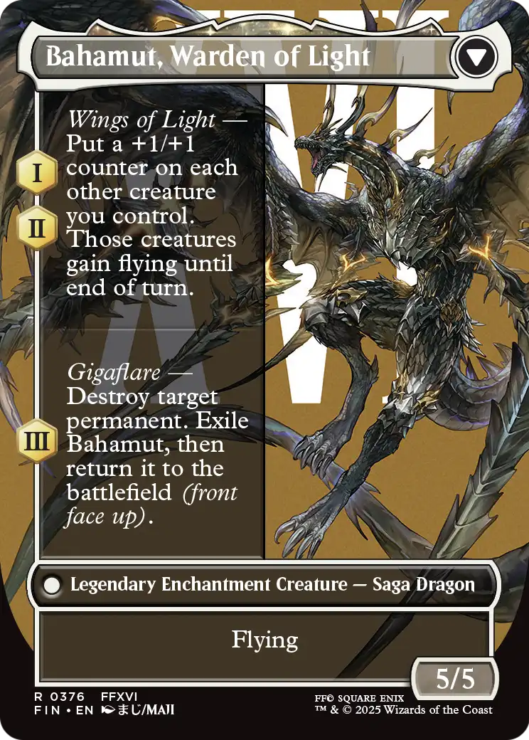 Dion, Bahamut's Dominant (Borderless) (FIN-376) [FINAL FANTASY] Foil