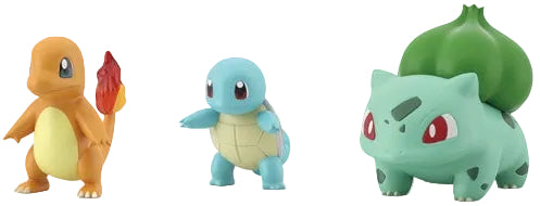 Pokemon Scale World - Kanto Region - Charmander & Squirtle & Bulbasaur Figure