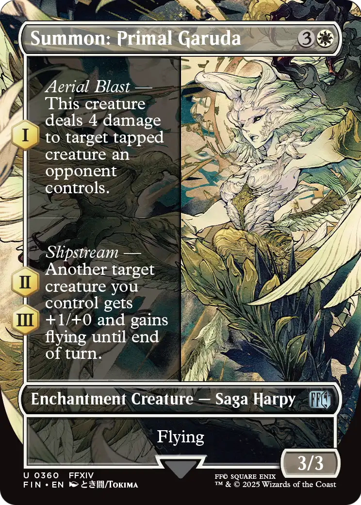 Summon: Primal Garuda (Borderless) (FIN-360) [FINAL FANTASY]
