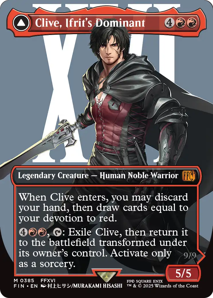 Clive, Ifrit's Dominant (FIN-385) (Borderless) [FINAL FANTASY] Foil