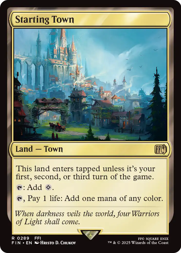 Starting Town (FIN-289) [FINAL FANTASY] Foil