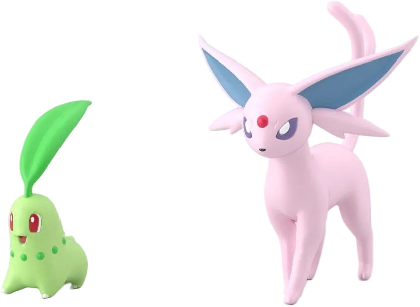 Pokemon Scale World - Johto Region - Chikorita & Espeon Figure