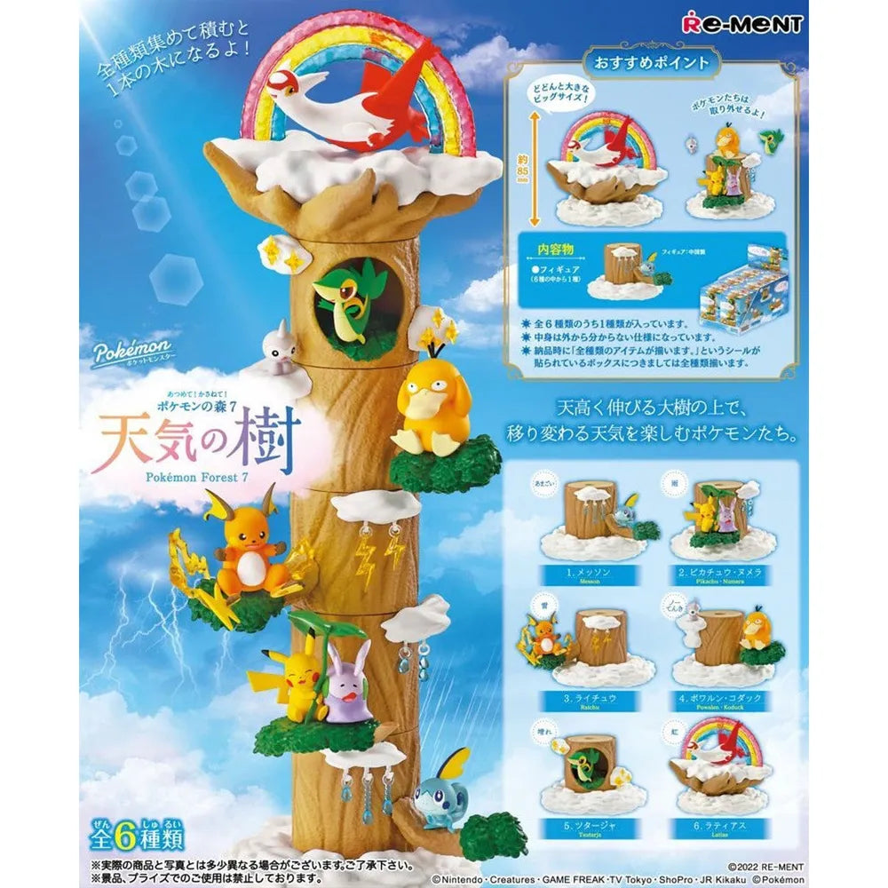 Pokemon Forest 7 (1 Random Box) (Re-ment Blind Box)