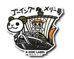 One Piece B-SIDE LABEL small Sticker Going Merry