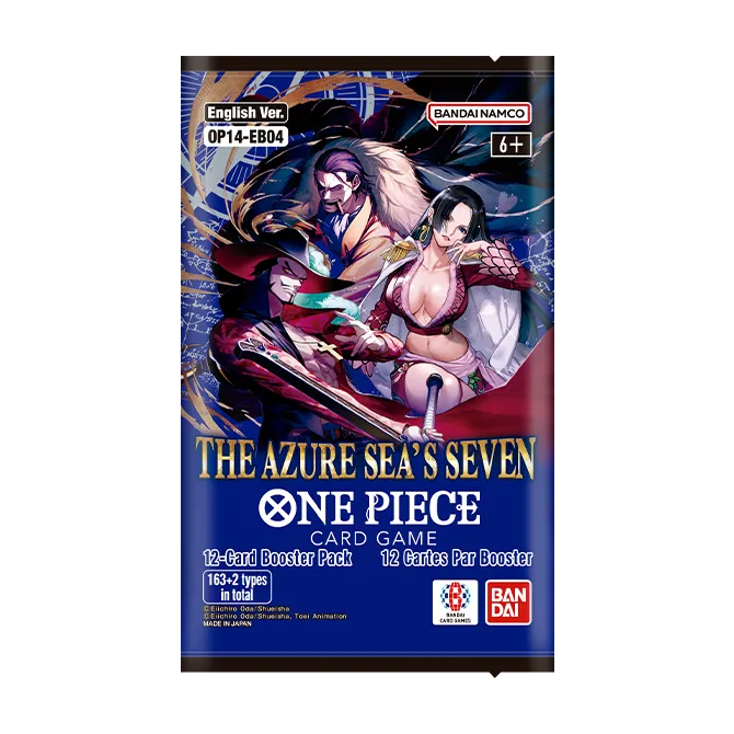 One Piece Card Game - The Azure Sea's Seven - OP-14 - Booster Pack (English) - official packaging