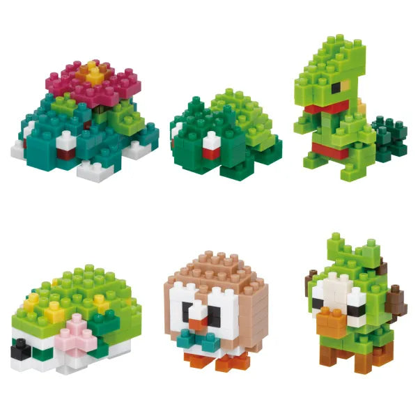Nanoblock mininano Series: Pokémon Type Grass Set 1