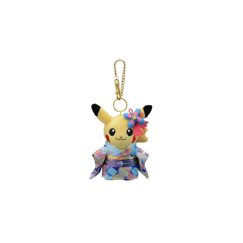 Pokémon Center Kanazawa Exclusive Pikachu Plush Kaga Kimono Keychain