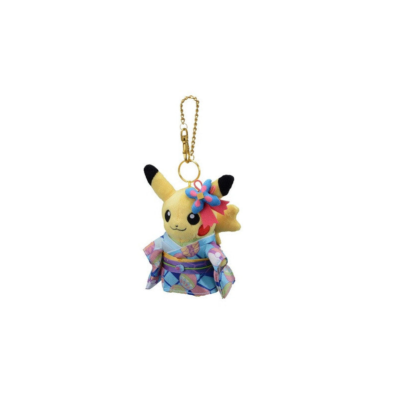 Pokémon Center Kanazawa Exclusive Pikachu Plush Kaga Kimono Keychain