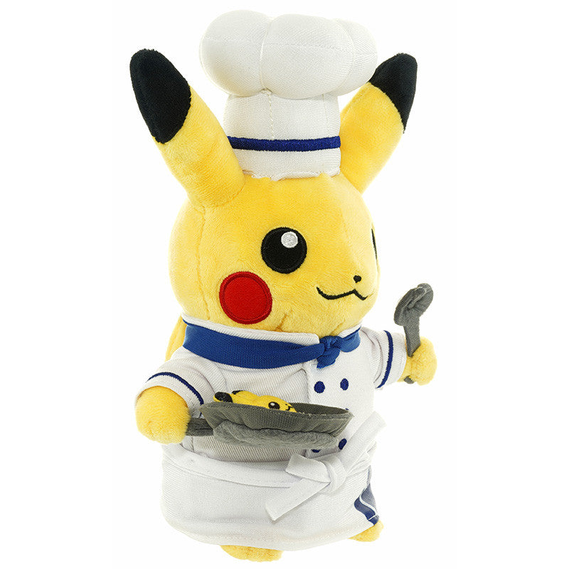 Pikachu White Pastry Chef Plush (Pokemon Cafe)