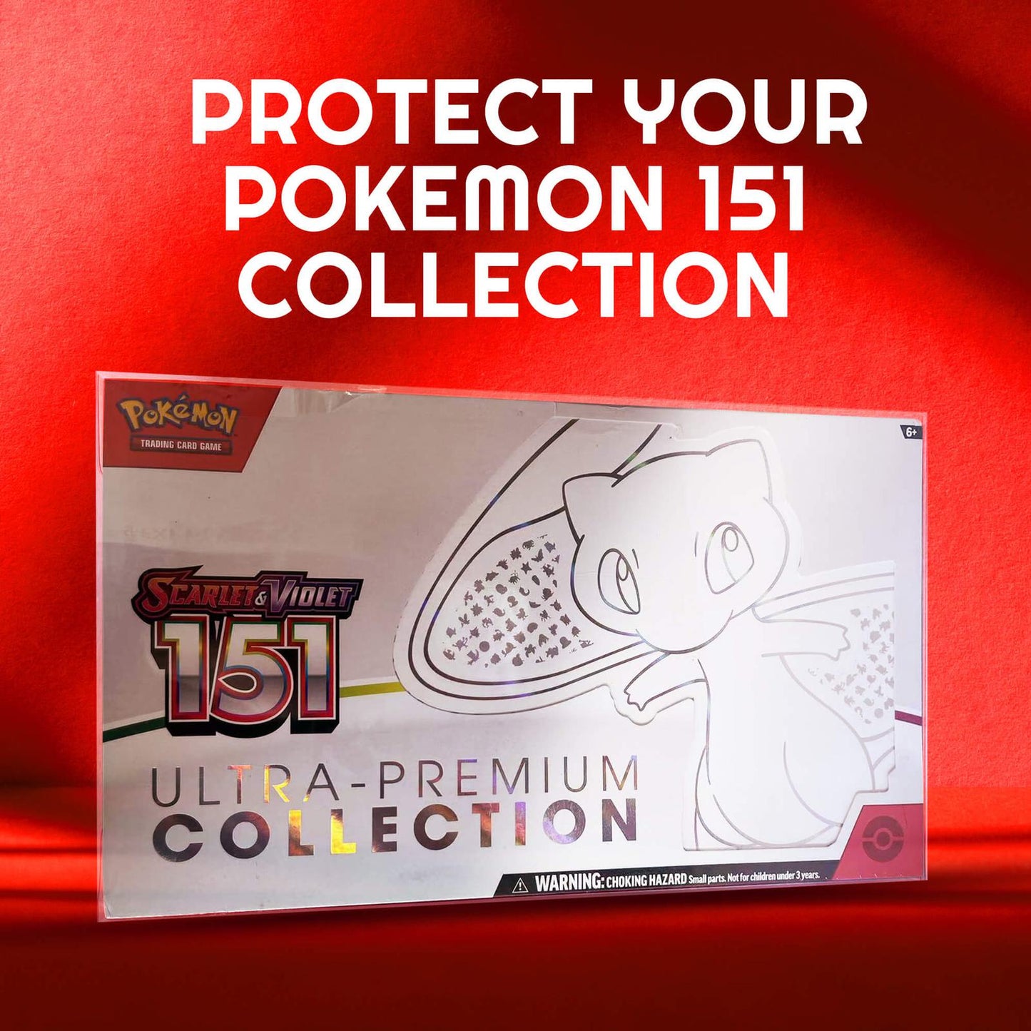 Protector for Pokémon 151 UPC & Mega Charizard EX Ultra-Premium Collection – Fits New Charizard Premium Playmat Box (2-Pack) (Online Only)