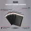 50x EVORETRO Poly Bubble Mailers  4x6" – Black Protective Shipping Envelopes (Online Only)