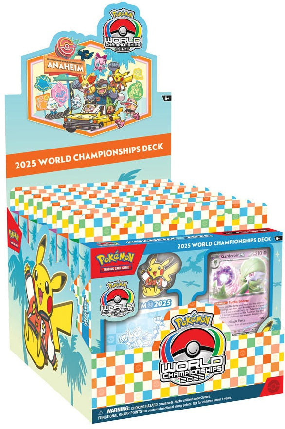 Pokémon TCG - Pokemon World Championship Deck 2025 Display (include all 8 decks)