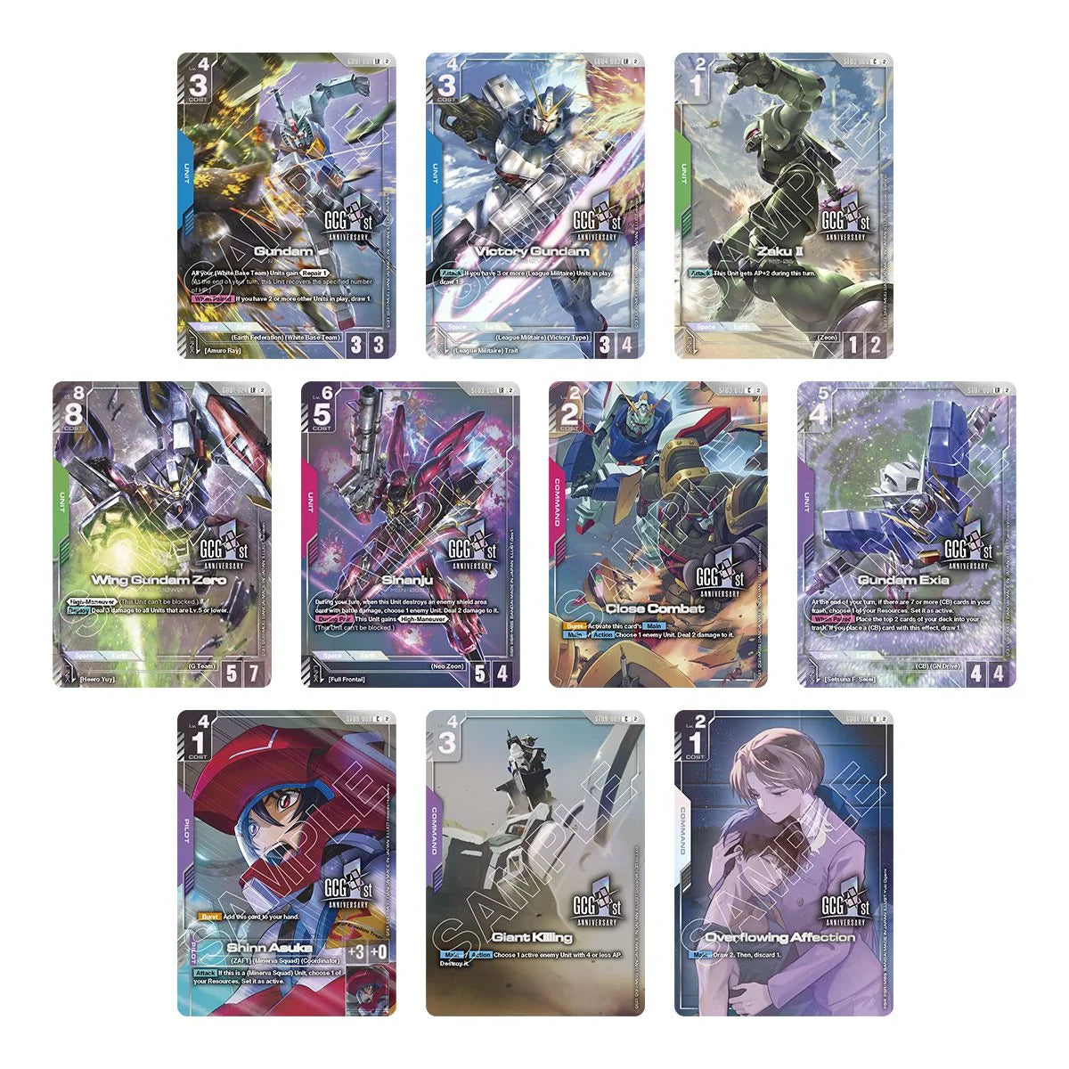 (Preorder) Gundam Card Game - Mobile Suit Gundam 1st Anniversary Set - Premium Accessory Set (PB03)