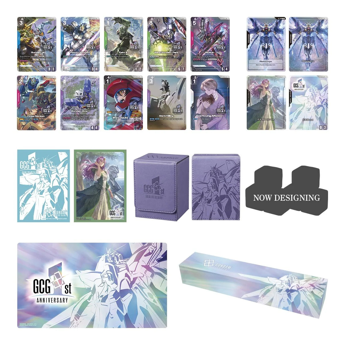 (Preorder) Gundam Card Game - Mobile Suit Gundam 1st Anniversary Set - Premium Accessory Set (PB03)
